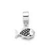 Beads & Charms | Echte Sehnsucht*Dur schmuck Charm "Fisch" dunkel rhodiniert