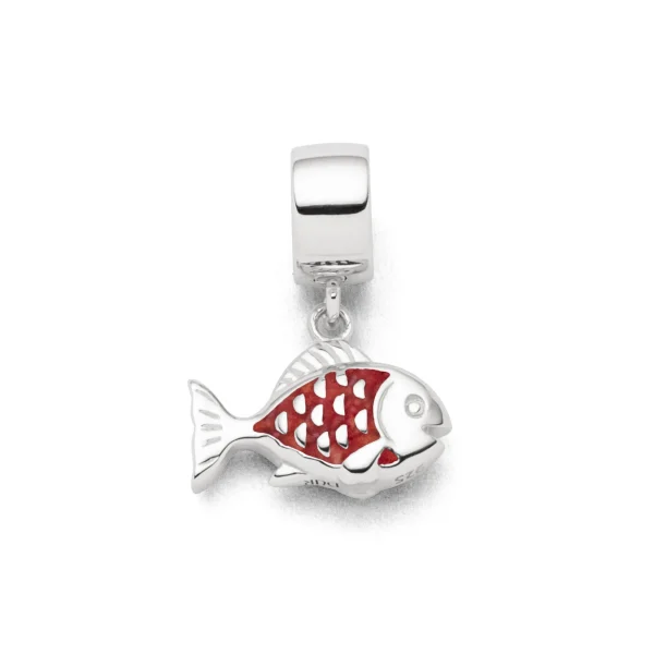 Beads & Charms | Echte Sehnsucht*Dur schmuck Charm "Fisch" Koralle