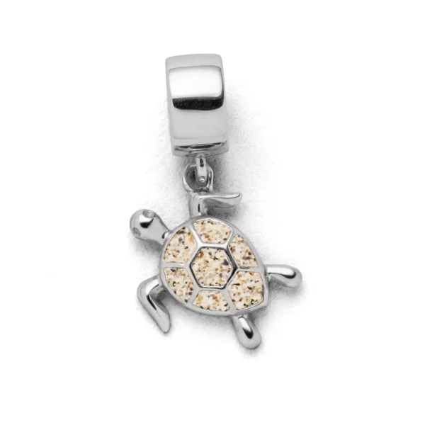 Beads & Charms | Echte Sehnsucht*Dur schmuck Charm "Turtle" Strandsand