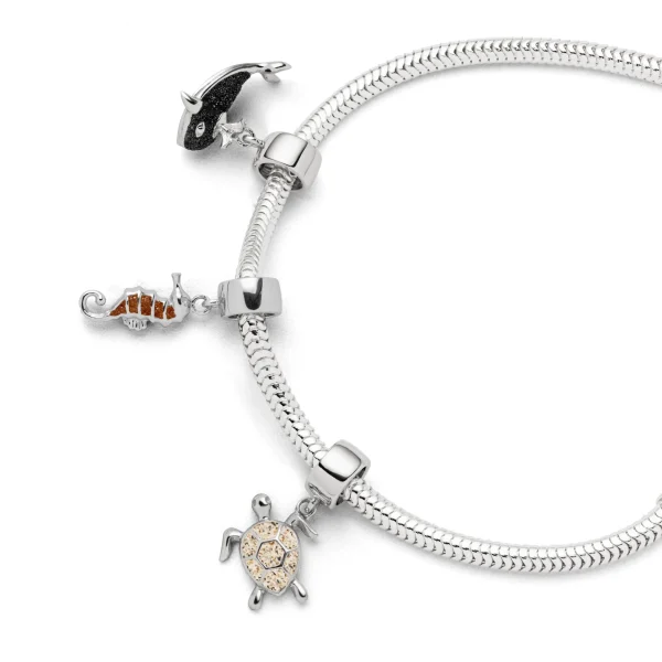 Beads & Charms | Echte Sehnsucht*Dur schmuck Charm "Turtle" Strandsand