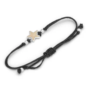 Armbänder*Dur schmuck Cotton-Arm. Sandseestern 925er Silber