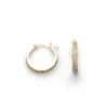 Ohrringe*Dur schmuck Creole "rund 18,5 mm" Strandsand vergoldet