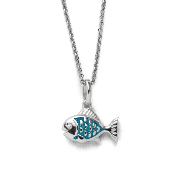 Echte Sehnsucht*Dur schmuck Kette "Fisch 2.0" Steinsand