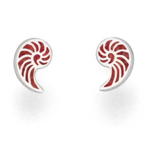 Ohrringe*Dur schmuck Ohrstecker "Korallennautilus"