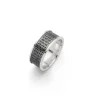 Ringe*Dur schmuck Ring "Ankerplatz" 9 mm oxidiert