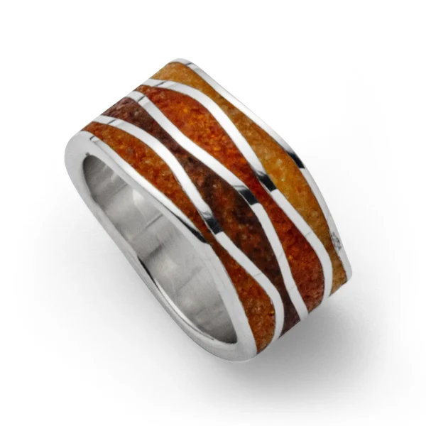 Ringe*Dur schmuck Ring "Bernsteinwelle"