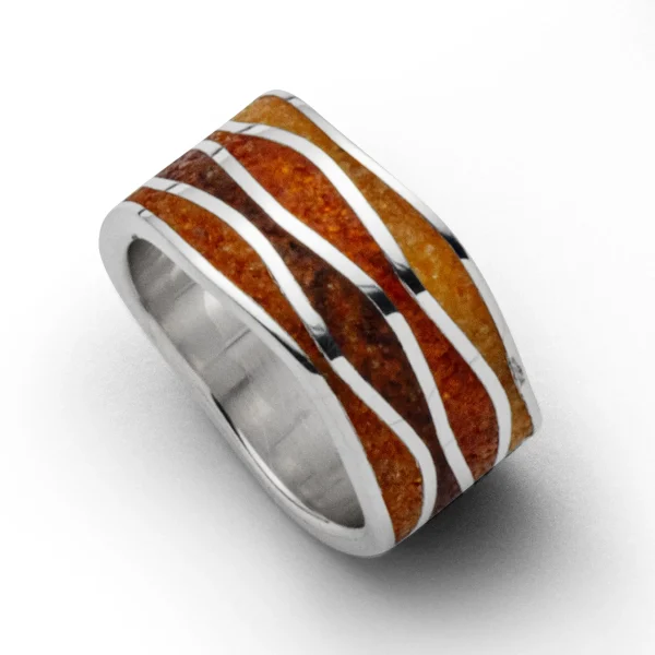 Ringe*Dur schmuck Ring "Bernsteinwelle"