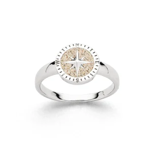 Ringe*Dur schmuck Ring "Kompassrose 2.0" Strandsand