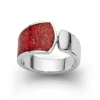 Ringe*Dur schmuck Ring "Mosaik-Koralle"