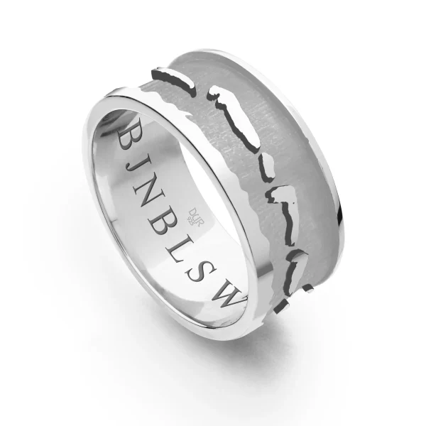 Ringe*Dur schmuck Ring "Nordsee II"hell rhod.