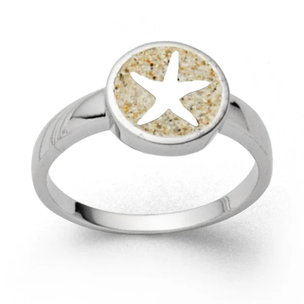 Ringe*Dur schmuck Ring "Seestern" Strandsand