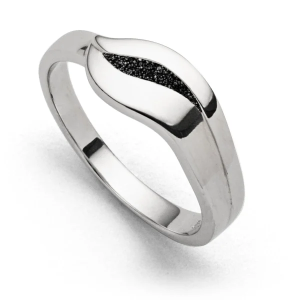 Ringe*Dur schmuck Ring "Silberschweif" Lavasand