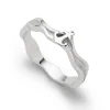 Ringe*Dur schmuck Ring "Strandwellen Anker", schmal