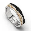 Ringe*Dur schmuck Ring "Strandwellen" Sand/Lavasand"