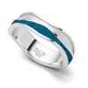 Ringe*Dur schmuck Ring "Strandwellen" Steinsand blau