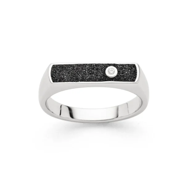 Ringe*Dur schmuck Ring"Nordlicht" Lavasand/Zirkonia